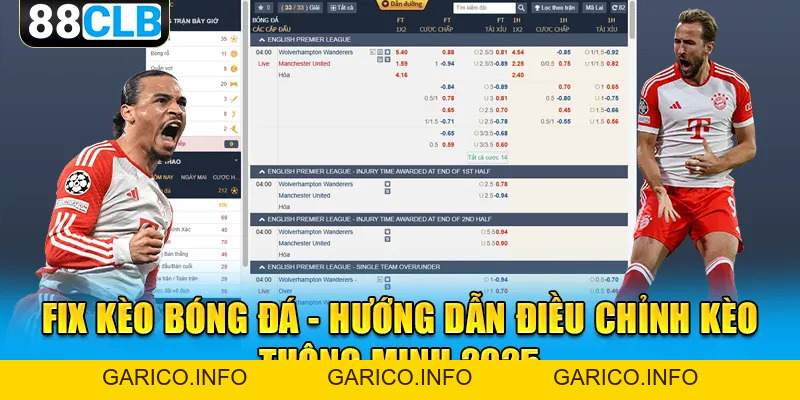 Fix Kèo Bóng Đá | Hướng Dẫn Điều Chỉnh Kèo Thông Minh 2026 - GARICO.INFO